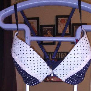 ☀$3☀ Navy and White Polka Dot Bra